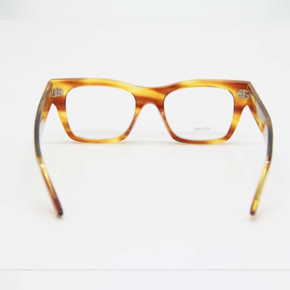 NEW CELINE CL50011I 056 SQUARE BROWN EYEWEAR CELINE CL 50011I - Picture 7 of 10